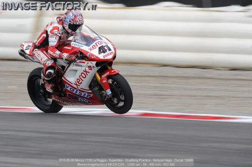 2010-05-08 Monza 1129 La Roggia - Superbike - Qualifyng Practice - Noriyuki Haga - Ducati 1098R